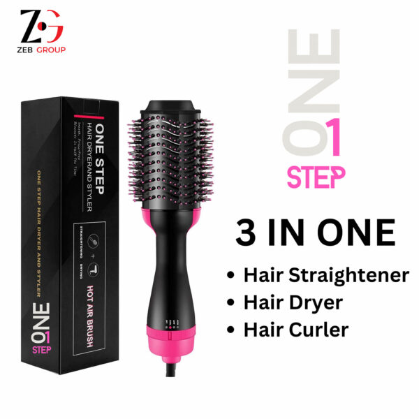3 In One ( Dryer + Styler & Straightener + Volumizer)
