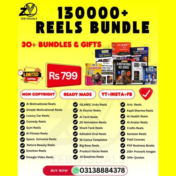 Ultimate Mega Reels Bundle 130k