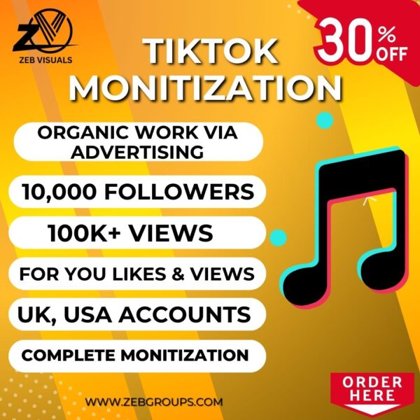 Tiktok Monitisation Full Package